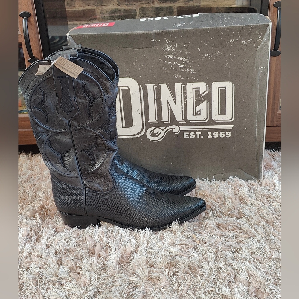 Dingo Black Western Boots